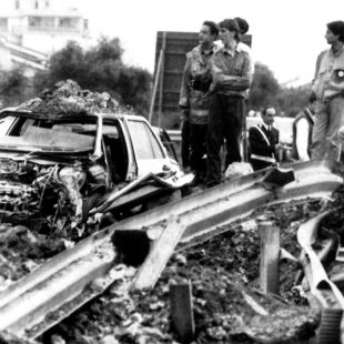 Il luogo dell'attentato della strage di Capaci