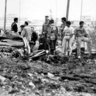 Il luogo dell'attentato della strage di Capaci