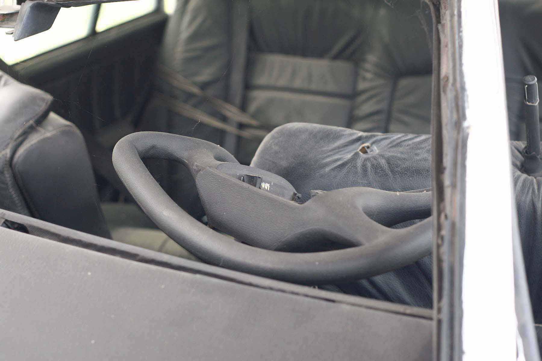 La Teca che custodisce l'auto di Giovanni Falcone